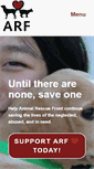 Mobile Screenshot of animalrescuefront.org